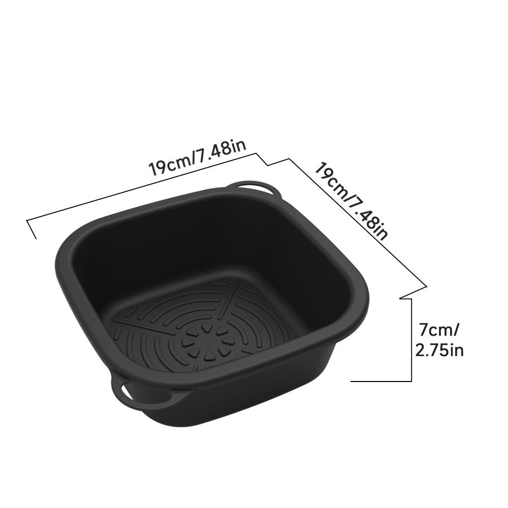

Silicone Skincare Washbasin Space Saving Portable Sink New Wash Basin Travel Outdoor Black - Small