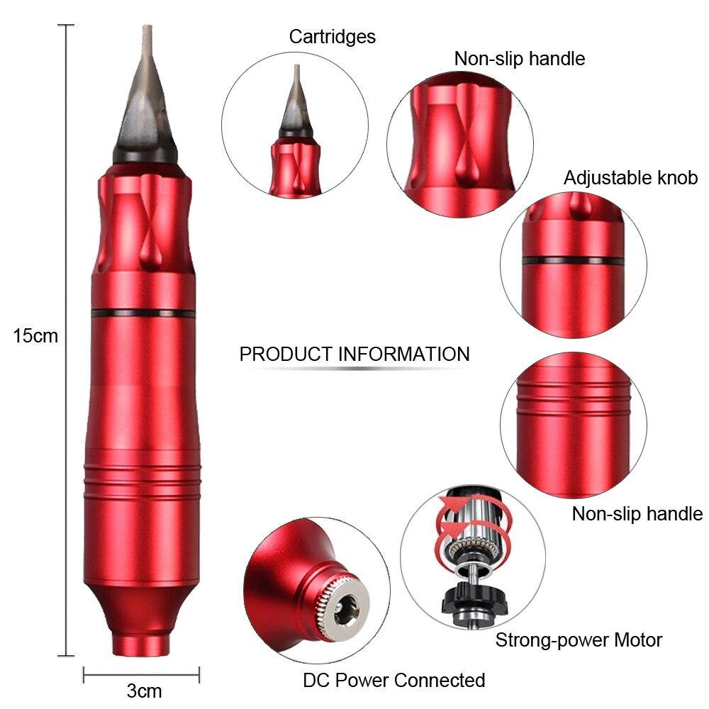 MiniTattoo Power Pen Motor Tattoo Machine Set Sada tetovacích per pro profesionály