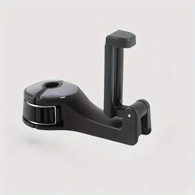 

Multifunctional 2 in 1 Car Hook Hidden Mobile Phone Holder Bracket Car Clip Rear Row Headrest Hook Lock Buckle Car Mount Stand чёрный