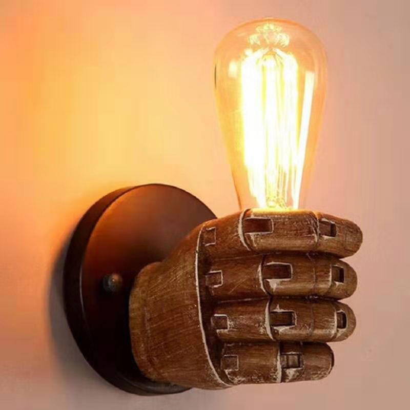 Vibrant Grave Right Hand Kinkiet, 220V E27 Stair Frame Industrial Style Stair Window And Nostalgic Wall Lamp