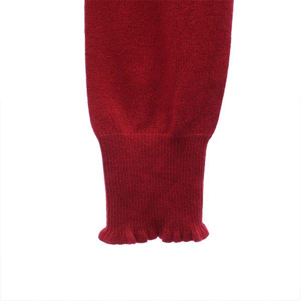 TO BE CHIC Silk Blend Long sleeve knit cardigan 2 Red Women Used