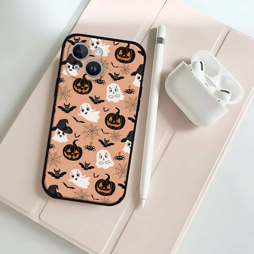 Halloween Black Phone Case That Fits For IPhone 17,16,15,11,13,14 Pro Max,Plus,X,Xr,Xs Max,13Mini