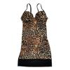 Leopard Print Body Shaper: Push-up Bra & Tummy Control Waist Cincher with Adjustable Straps