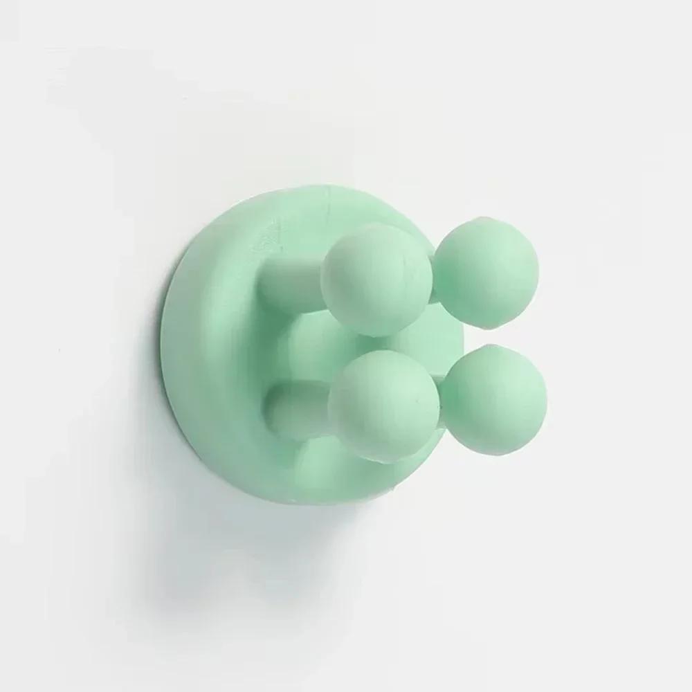 

1 шт. держатель для бритвы для душа силиконовый настенный держатель для зубной щетки водонепроницаемый многофункциональный крючок для кухни ванной комнаты офиса путешествий