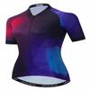 Damen Fahrradtrikot Kurzarm Atmungsaktiv Schnelltrocknend Radshirt Straßenbekleidung Weibliche Fahrerinnen