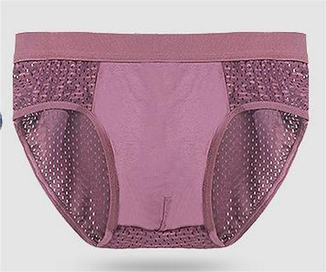 Men's Breathable Ice Silk Mesh Triangle Briefs - Summer Modal Style