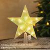 15cm Christmas Tree Decoration Stars Warm White Lights Home Room Decor LED Shining Lamp Xmas Festival TopStar Navidad 1.07in