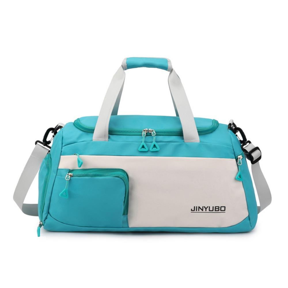 

Foldable Travel Luggage Bag Sturdy Large Capacity Handbag Zipper Nylon Duffle Bag Business Style 7