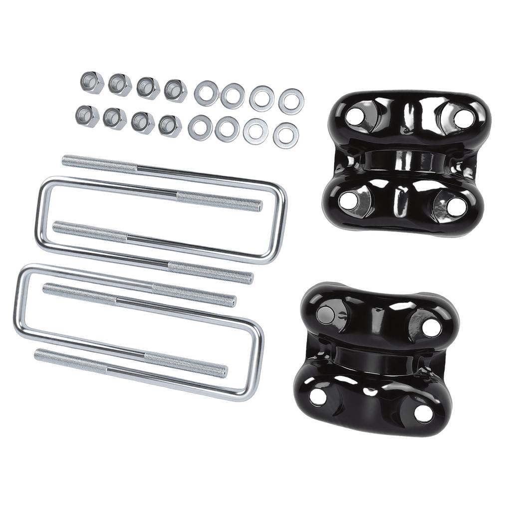 Rear Axle U Bolts and Plates Kit 15592585 15592586 Replacement for Blazer C1500 K1500 Silverado 1500 Tahoe