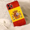Spain Flag Phone Case For iPhone 17 16 15 14 13 11 12 Pro Max Mini Plus Shockproof Transparent Soft TPU