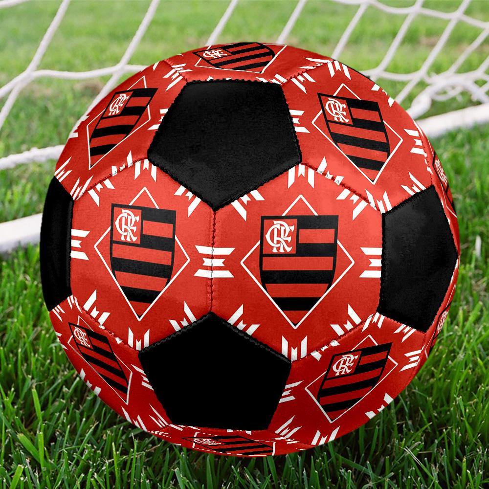 CR Flamengo Indoor Soccer Ball Colorful Machine Stitched PVC Size 5 Team Training Competition Ready Durable High-Bounce Cool Sports Gift