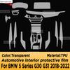 For BMW 5 Series G30 G31 2018- Panel Navigation Automotive Interior Screen Protective Film TPU Anti-Scratch Sticker