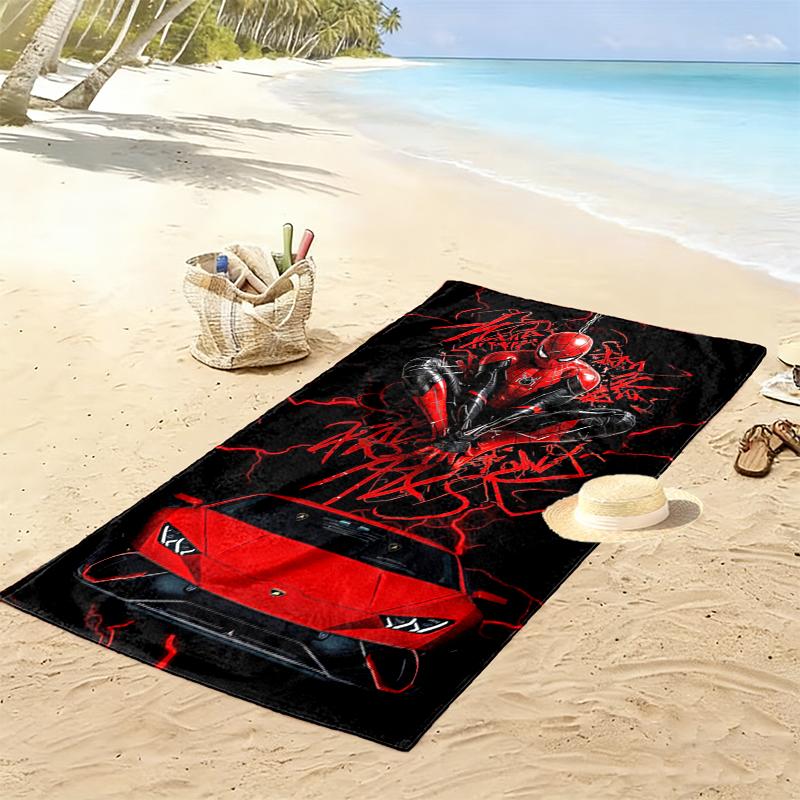 1pc SONIC Beach Towel, Soft Beach Towel Suitable for Beach Swimming, Outdoor Camping and Traveling