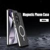 Magnetický kryt na telefon pro Samsung Galaxy S24 Ultra s23 S22 Plus Kryty Matný Průsvitný Pancéřový Nárazuvzdorný Kryt Pro iPhone 16 15 14 13 12 11 Pro Max