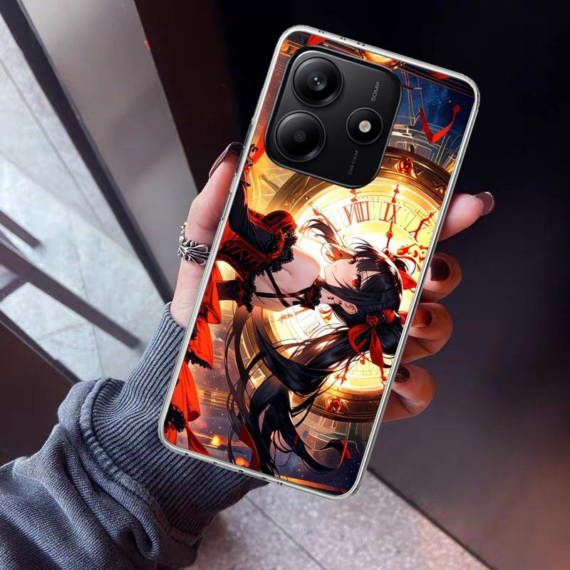 Date A Live Tokisaki Kurumi Phone Case For Xiaomi Redmi Note 10 11 12 13 14 15 Pro Plus 11S 12S 14S 11T 11E 10S Soft TPU Back Co