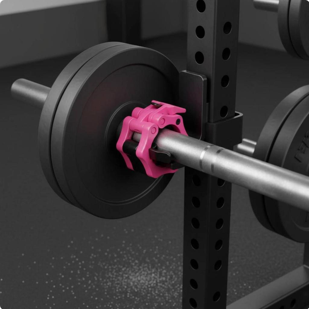 Quick Release Barbell Clips NonSlip Grip Weight Bar Clip HighStrength Locking Jaw Clamp for