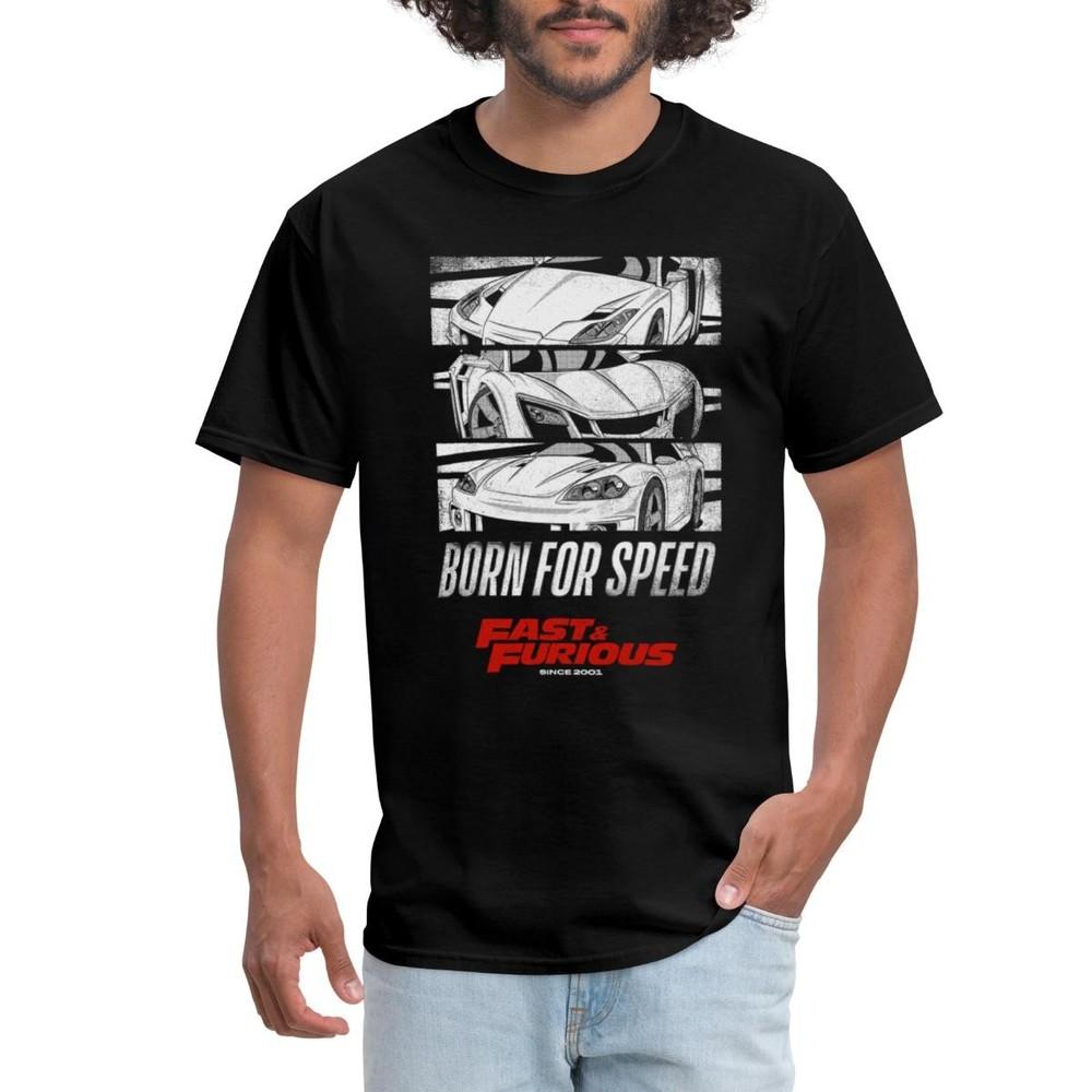 Fast And Furious Race Car Born For Speed Men s T-Shirt Unisex T-Shirt S
