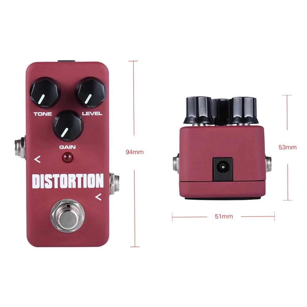 Kokko Distortion Electric Guitarra Effect Peda Two-stage Distortion Connection Effect True Bypass Pedal FCP-2 Guitar Accessory