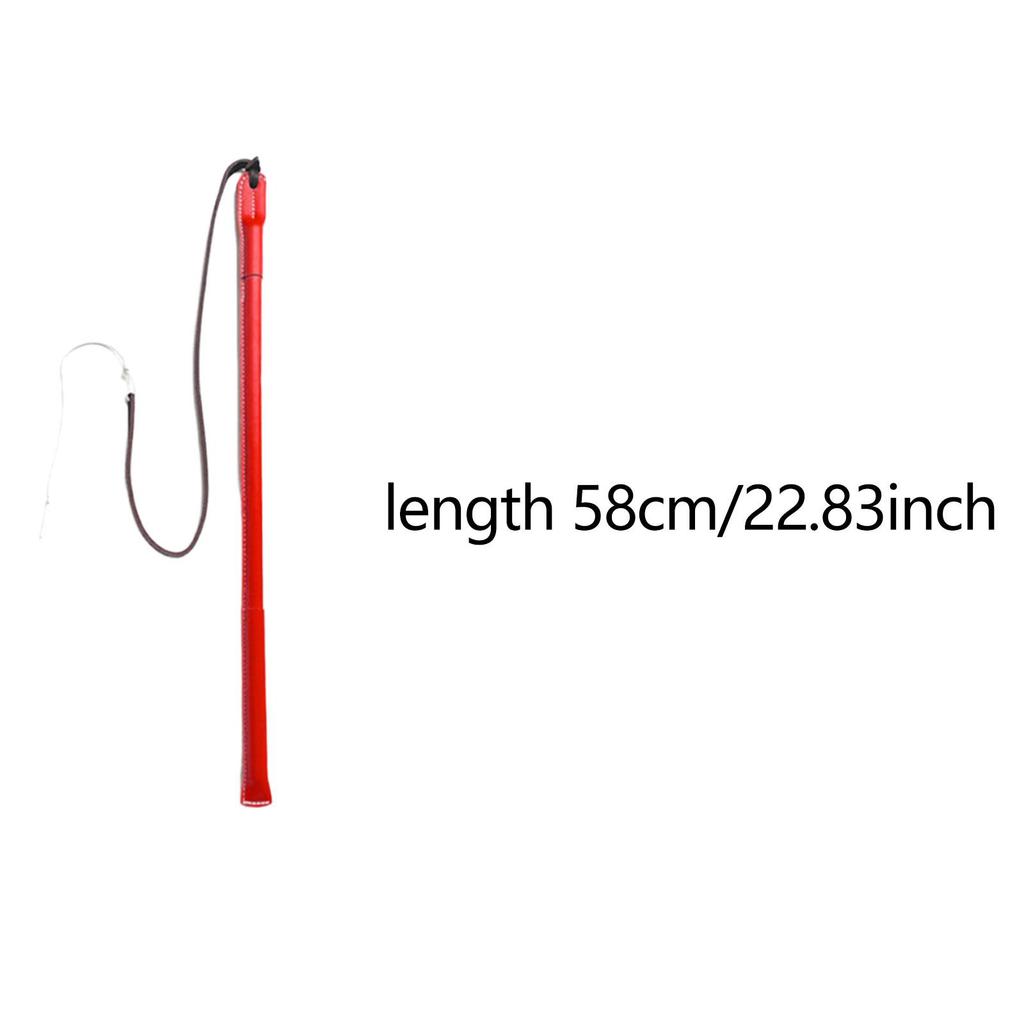 Ergonomic Handle Dog Training Whip PU Leather Obedience Wand for Effective Puppy Behavior Training