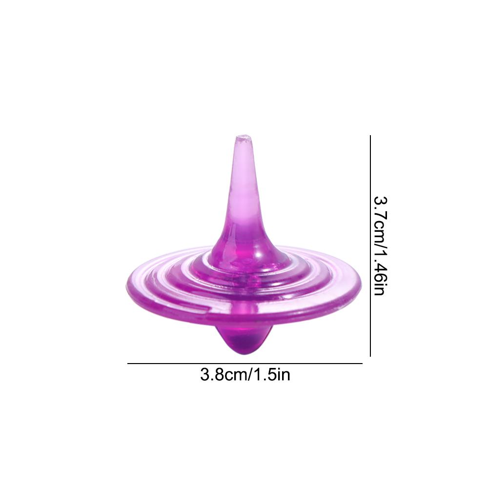 Interactive Acrylic Gyro Colorful Spinning Top Funny Rotating Gyroscope Gifts