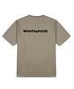 WHATHEPUCK P Logo Embroidered Patch T-Shirt Sand