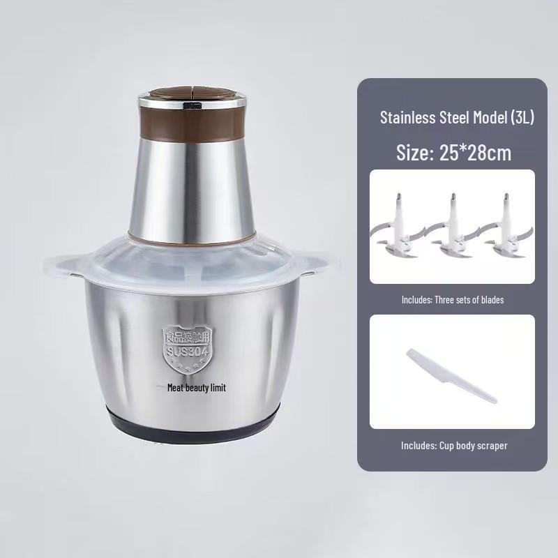 Multifunctional Stainless Steel Meat Grinder & Vegetable Masher for Baby Food