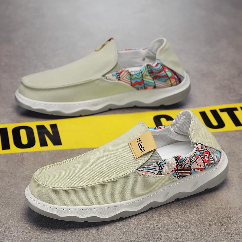 

2025 новые летние тонкие туфли-лодочки на одной педали, ленивые туфли, дышащие, для вождения, повседневные, для улицы, для ежедневной носки, модные туфли для походов 44 бежевый