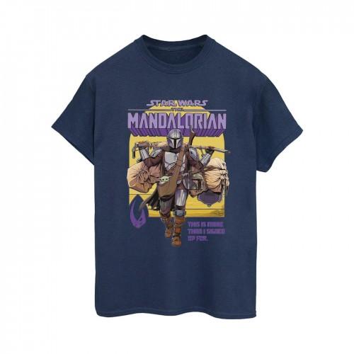 Star Wars Womens/Ladies The Mandalorian More Than I Signed Up For Cotton Boyfriend T-Shirt