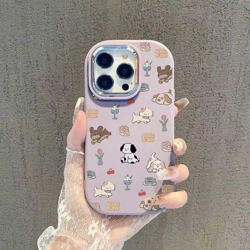 Cartoon full screen puppy Apple 11PROMAX mobile phone case 11 tide 11/11pro niche 11 soft silicone case cute