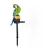 Solar Powered Parrot Lawn Lamp Outdoor Waterproof Resin Animal Ground Spike Light Decorative LED Landscape Lighting for Garden Yard Patio Park Decor