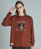 Schott Color Flocky Bulldog Long Sleeve T-Shirt, Men's, Size XL, 050, Brown, 782-4230013