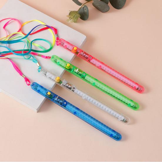 Glow Stick Glow in The Dark Lanyard 7 Modes Adjustable High Brightness Colorful Light Up Stick Flashing Toy Party Supplies