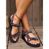 Women's Summer New Platform Color-Block Velcro European and American Sandals