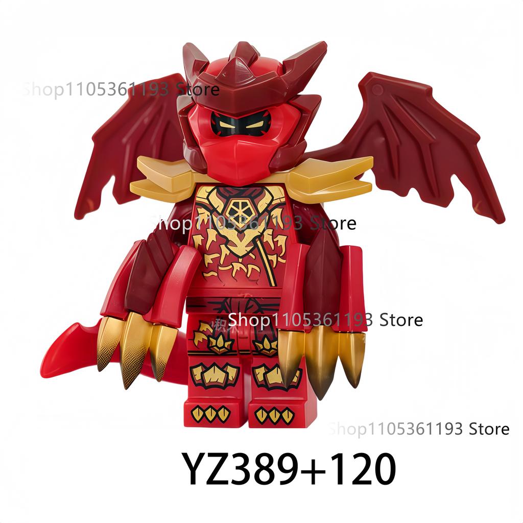 NEW Dragons Mini Anime Cartoon Toy Ninja Accessories Figures Building Blocks Birthday Gift Figurines Bricks
