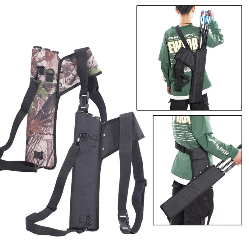 Waterproof Oxfordcloth Arrow Backpack Bag Portable Bows Storage Pouch Arrow Quiver for Outdoor Hunting Shooting Storing