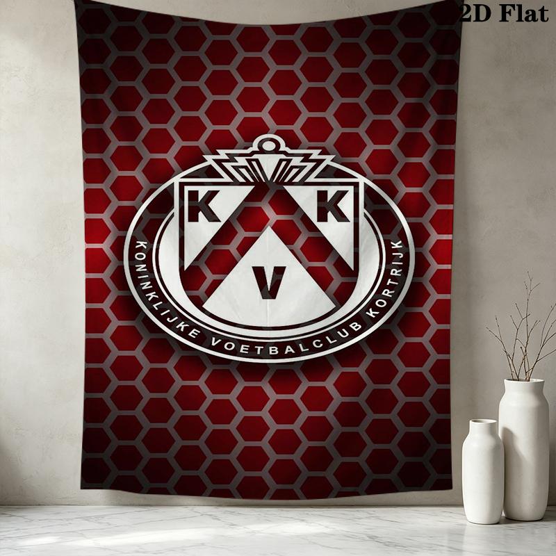 KV Kortrijk Wall Tapestry Aesthetic Wall Hanging Printed Fabric Blanket Decorative Tapestries for Bedroom Living Room Home Decor