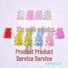 Jelly Color Mini Gummy Bear Beads for DIY Bracelets - Acrylic Handmade Accessories
