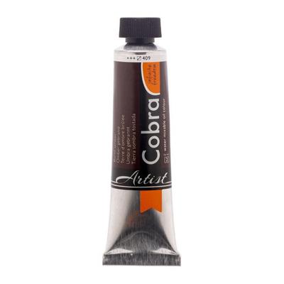 Oil Paint - Cobra - Burnt Umber - 40ml Tube - Watermixable - Adults/Mixed