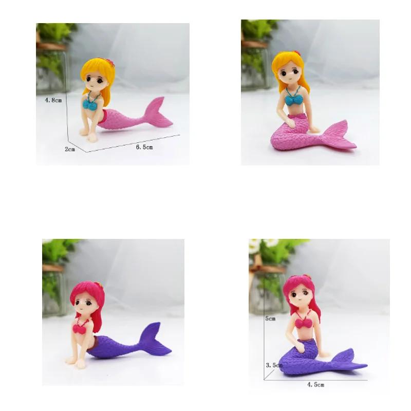 Interesting Aquarium Decoration DIY Mermaid Creative Cartoon Doll Micro Landscape Water Tank Fish Tank Landscaping Accessories