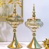 Metal Glass Decorative Jar Candy Jar Storage Tank Glass Jars Glass Bottles Organizer Home Decoration Accessories Ornament Crafts