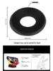 Black Non-Slip Multifunctional Helmet Cushion for Full & Half Face Helmets, Model HP02