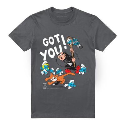 The Smurfs Unisex Adult Gargamel & Azrael T-Shirt