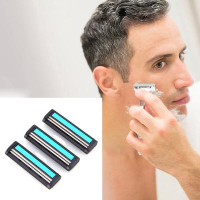1pcs Men Handle Shaving Razor Replaceable Razor Holder Shave Supplies With 12pcs Metal Men's Blade