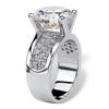 European and American Ornament fashion creative zircon gemstone ring Anniversary gift ring for women