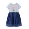 "Spring Summer Girls' Mesh Dresses - European and American Style”