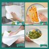 Bamboo Fiber Absorbent Disposable Dishcloths - Lint-Free, Dual-Use for Wet/Dry Kitchen Cleaning