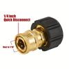 M22 14mm/15mm to 1/4" Quick Connect Adapters, 5000PSI High-Pressure Kit for Hose & Gun Accessories
