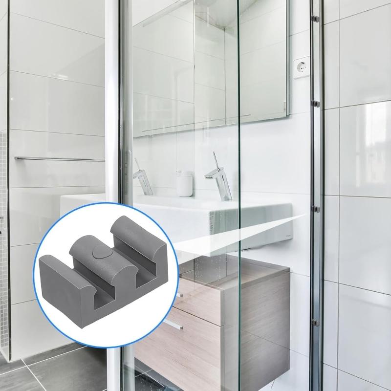 8 Pezzi Gancio Morbido in Silicone per Supporti da Parete per Bagno Installazione Facile Include Viti