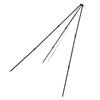 Cooking Tripod Foldable Campfire Tripod with Chain and Carrying Bag Aluminum Alloy for Outdoor Cooking Black