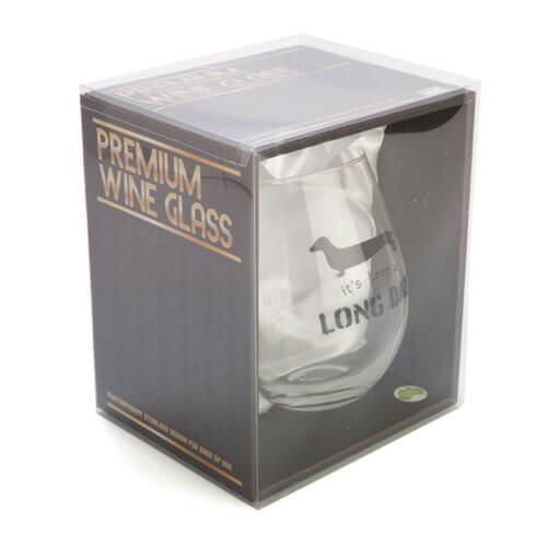 Sklenice na víno pro jezevčíky bez stopky